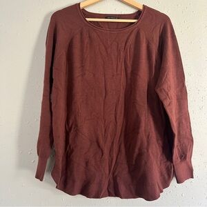 Staccato Brown Crew Neck Sweater Casual Comfy Fall XL